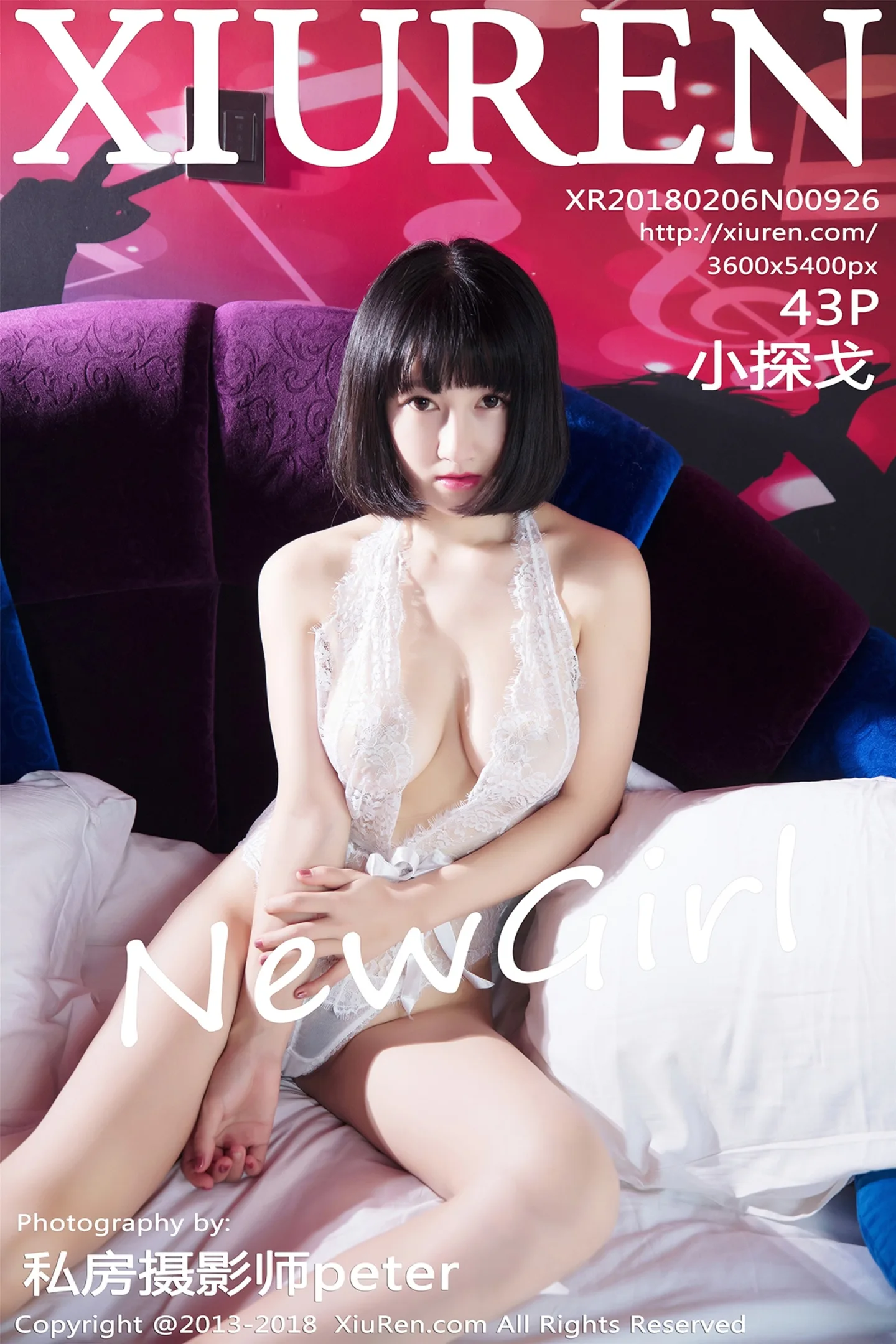 [XiuRen秀人网]No.926_嫩模小探戈居家私房纯白透视蕾丝内衣秀火辣胴体喷血诱惑写真43P-秀人网 - XiuRen.Pro